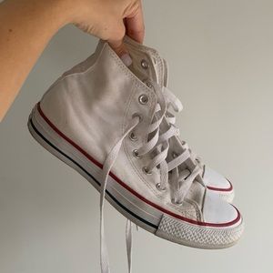 Off white Converse shoes